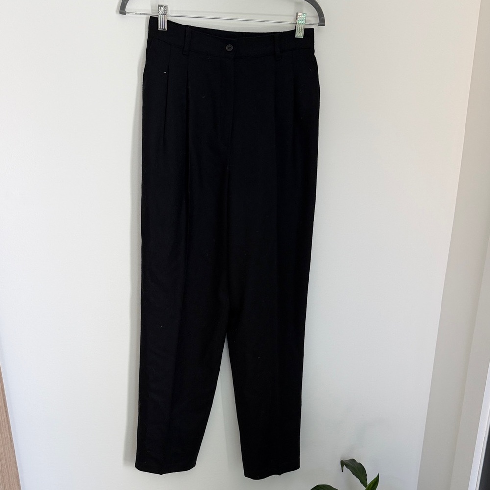Sag Harbor Black Straight-Leg Women's Dress Pants